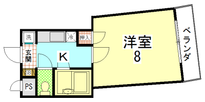 しきさい401　間取り.jpgのサムネイル画像のサムネイル画像