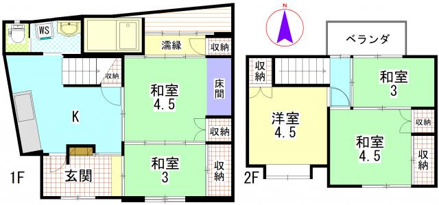 紫野東野町貸家