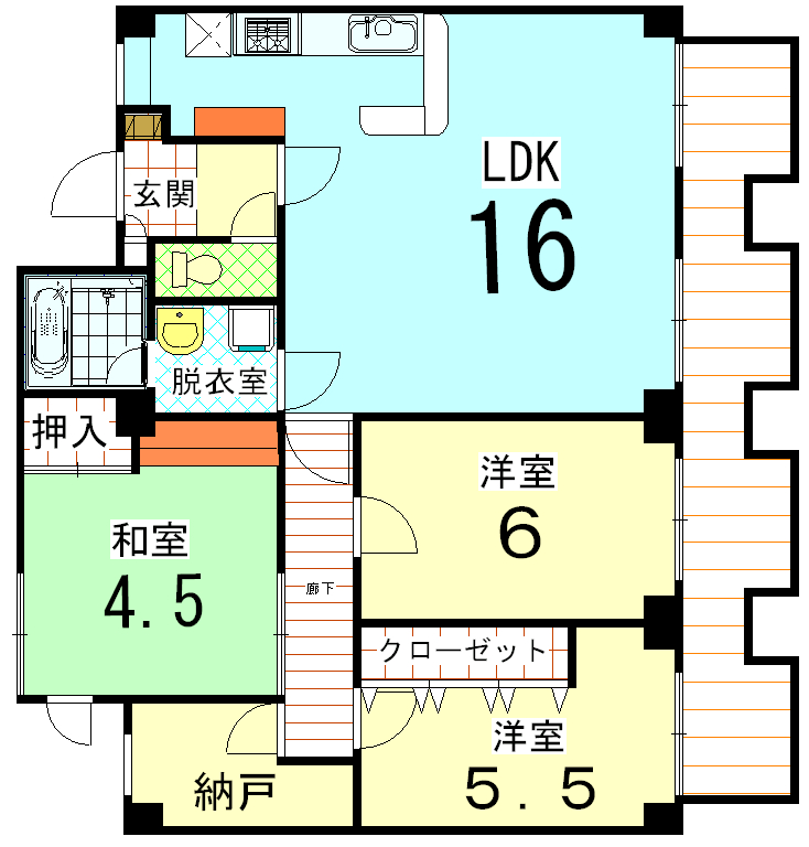 KITANOクレセント　6F