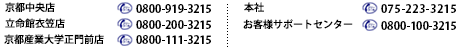 店舗電話番号